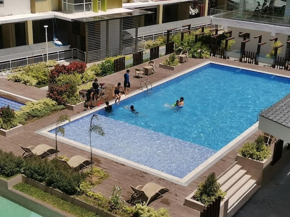 Estúdio, 1 quarto, acessível, varanda | Piscina