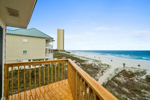 Maison mitoyenne, 2 chambres, en front de plage | Vue de la chambre