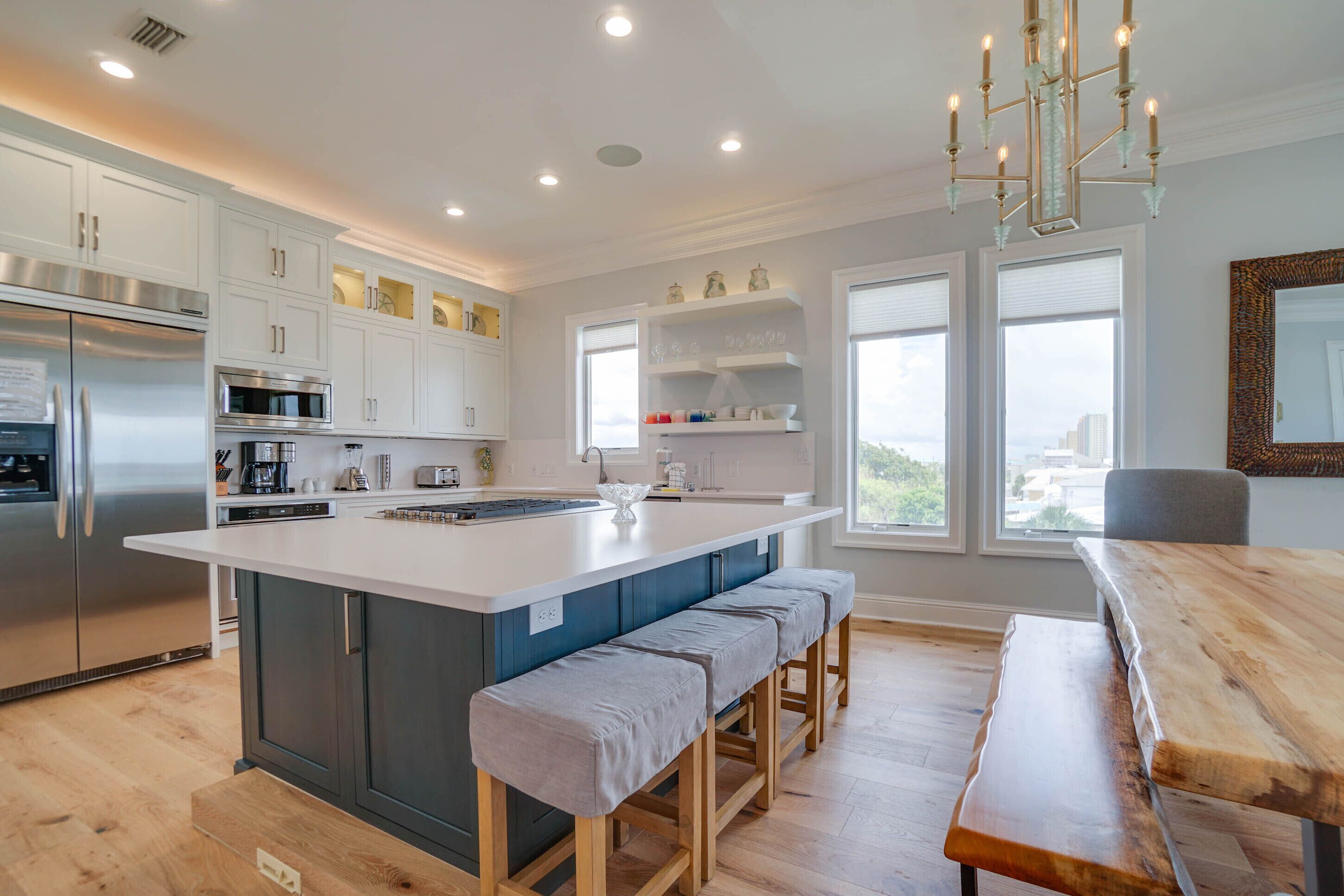 Casa, 5 habitaciones, piscina privada | Cocina privada | Frigorífico grande, microondas, horno y placa de cocina