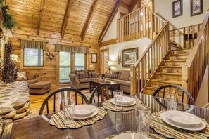 Interior - Cozy  w/ Hot Tub & Jacuzzi | Between Pigeon Forge & Gatlinburg | Pet Friendly (Sevierville)