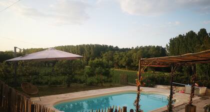 Family home with swimming pool in the heart of the Graves