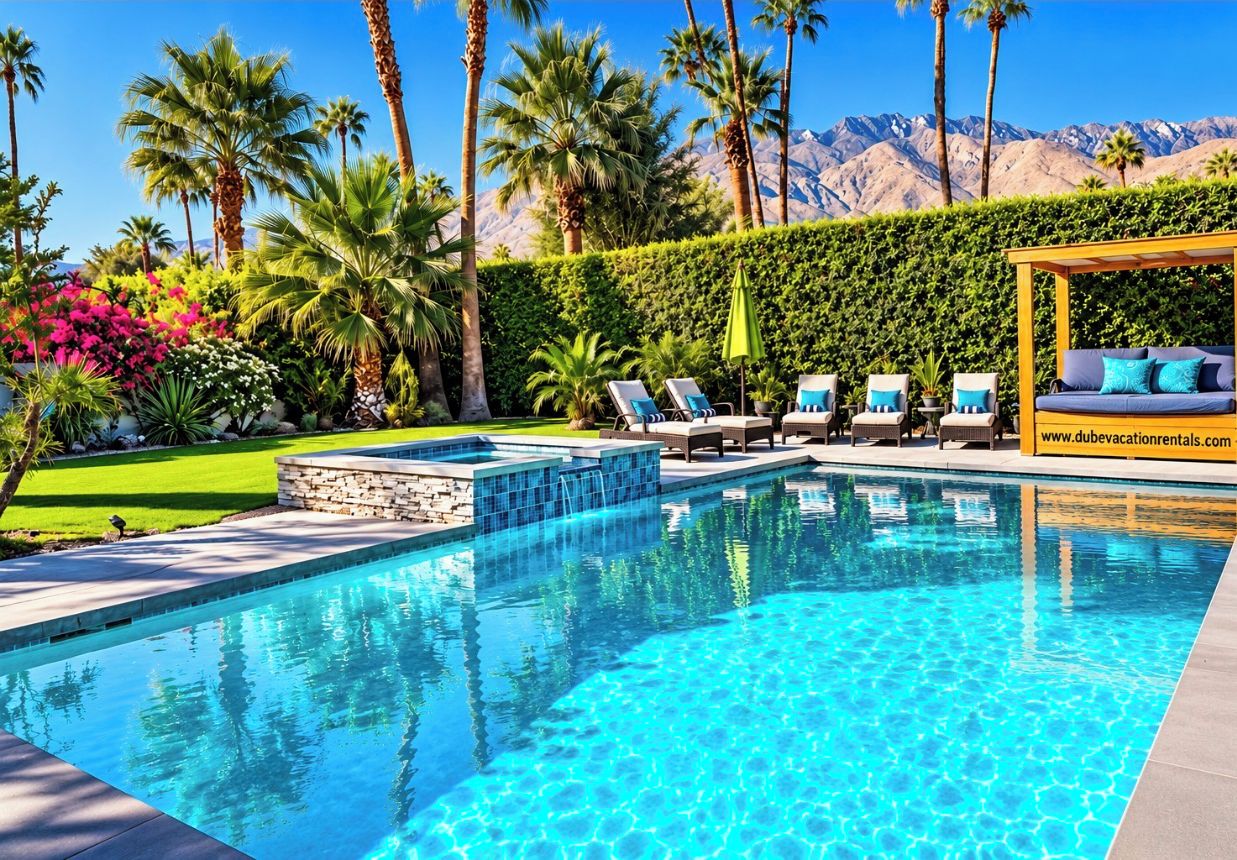 Massive pool and spa 