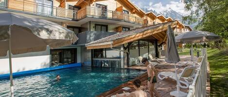 Indoor pool, a heated pool
