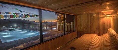 Piscine couverte, piscine chauffée