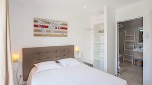 2 bedrooms, iron/ironing board, travel crib, WiFi
