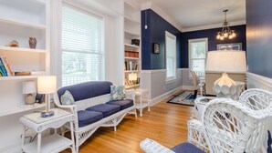 Living area - Large Single Fam Home w Elevator 2 Blocks to Beach (Kure Beach)