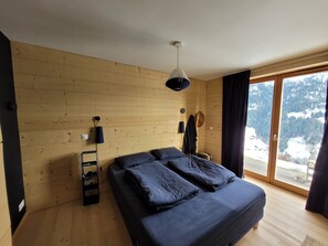 4 bedrooms, desk, travel cot, WiFi - Magnificent architect-designed chalet, breathtaking view of Mont Blanc (Hauteluce)