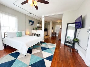 Desk, iron/ironing board, free WiFi, bed sheets