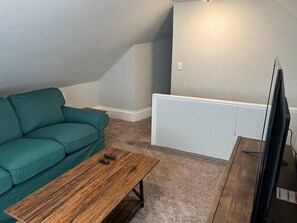 TV, fireplace, offices - Main, Three Bedroom House in Historic Loveland (Loveland)