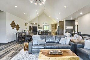 Smart TV, fireplace, table football - One-Of-A-Kind Custom 5100 Sq. Ft. Lodge W/ Slide, Fire-pit, and Hot Tub! (Lead)