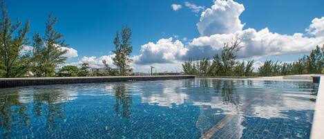 A heated pool