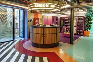Check-in/check-out kiosk