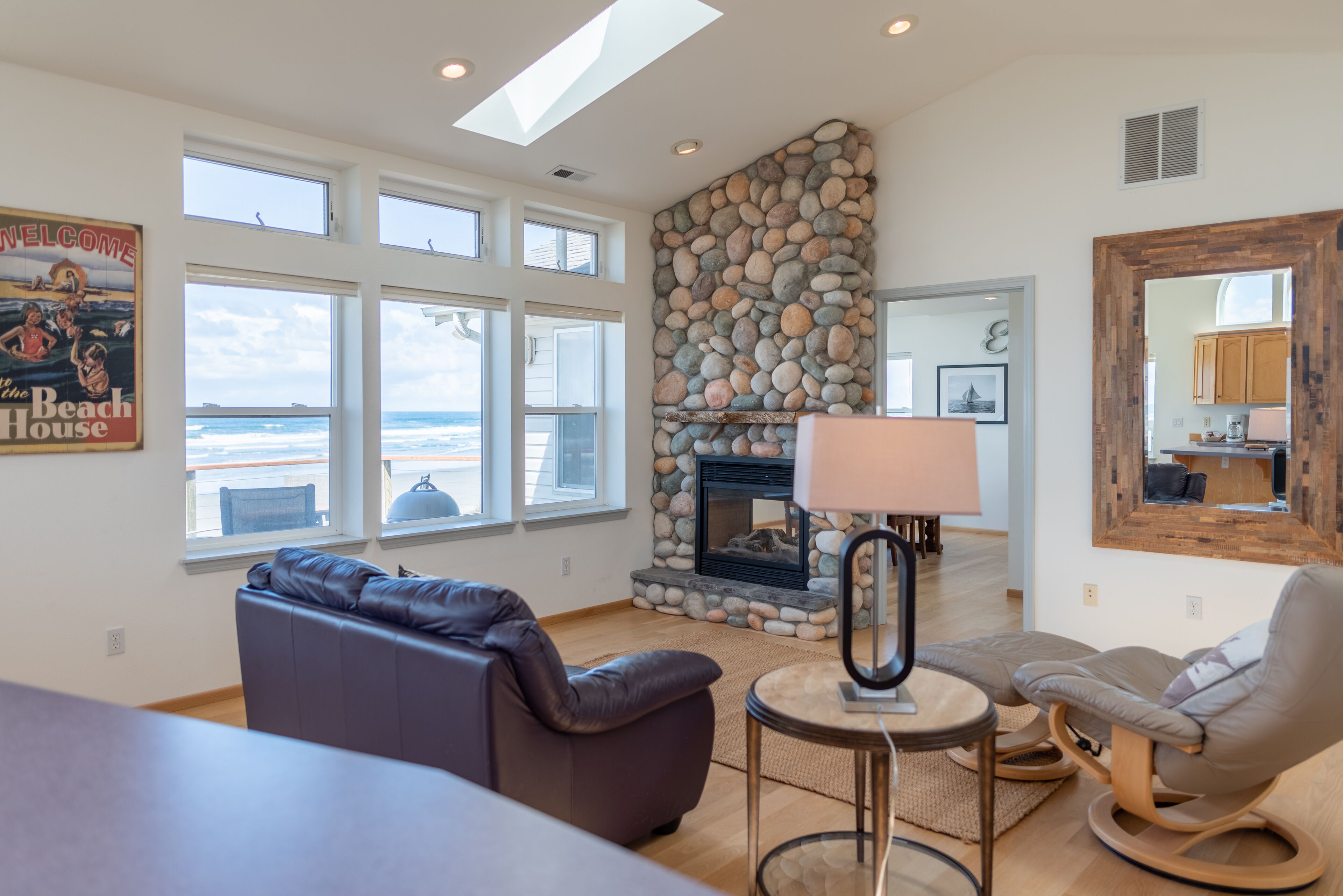 TV connectée, cheminée