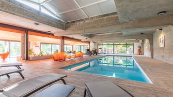 Indoor pool, a heated pool