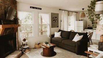 Smart TV, chimenea, Hulu y servicios de streaming