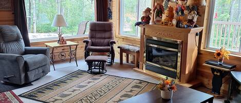 Televisie, een dvd-speler en boeken