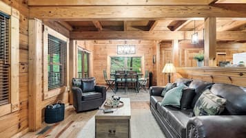 Smart-TV, Kamin, Hulu, DVD-Player