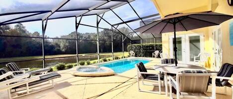 A heated pool