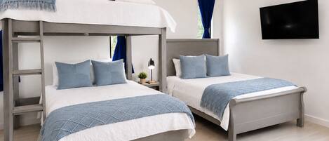 5 bedrooms, in-room safe, iron/ironing board, free WiFi