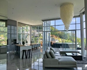 Interior - Ultimate 360 Deg, All Glass  18' Ceilings Sky-Villa Penthouse (Kamala)