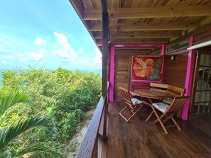 Outdoor dining - HIBISCUS COTTAGE Almost Paradise - 1 bed Caribbean Hideaway (Sauteurs)