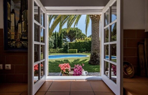 Blick von der Unterkunft