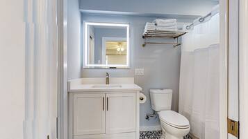 Hair dryer, towels