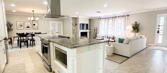 Luxury Modern Farmhouse | Quiet and Spacious w/ Heated Pool, Game Room, BBQ