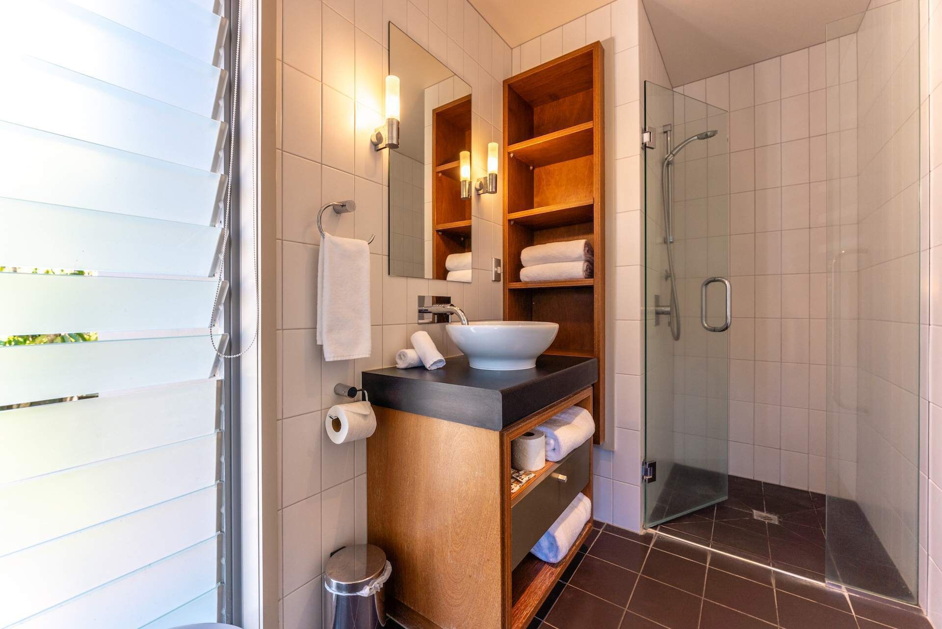 Shower, hair dryer
