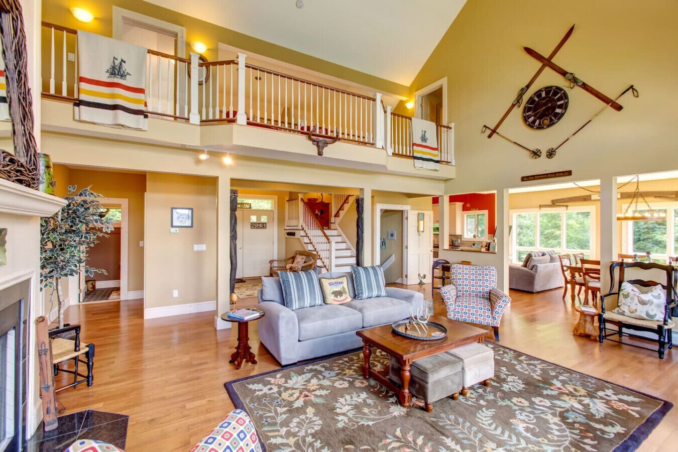 Télévision, cheminée