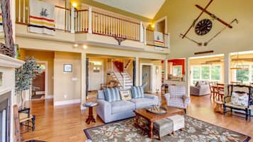 Télévision, cheminée