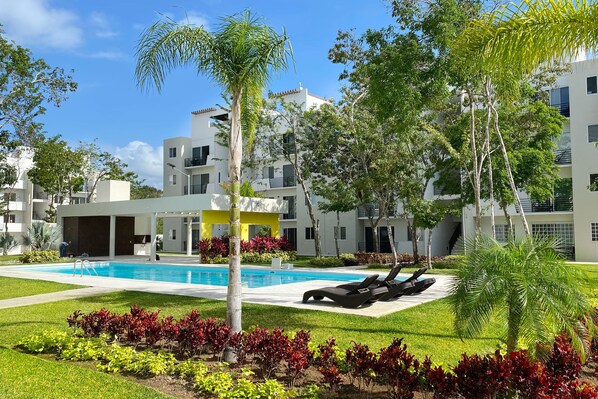 Alberca al aire libre 