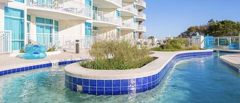 Indoor pool, outdoor pool