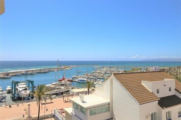 Stunning sea views and views to the marina from the apartment balcony