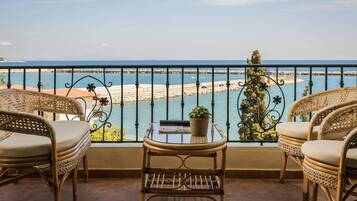 Junior Suite, Sea View | Balcony