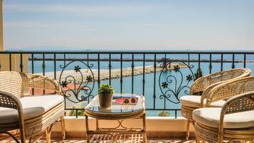 Suite, vista mare | Vista del balcone