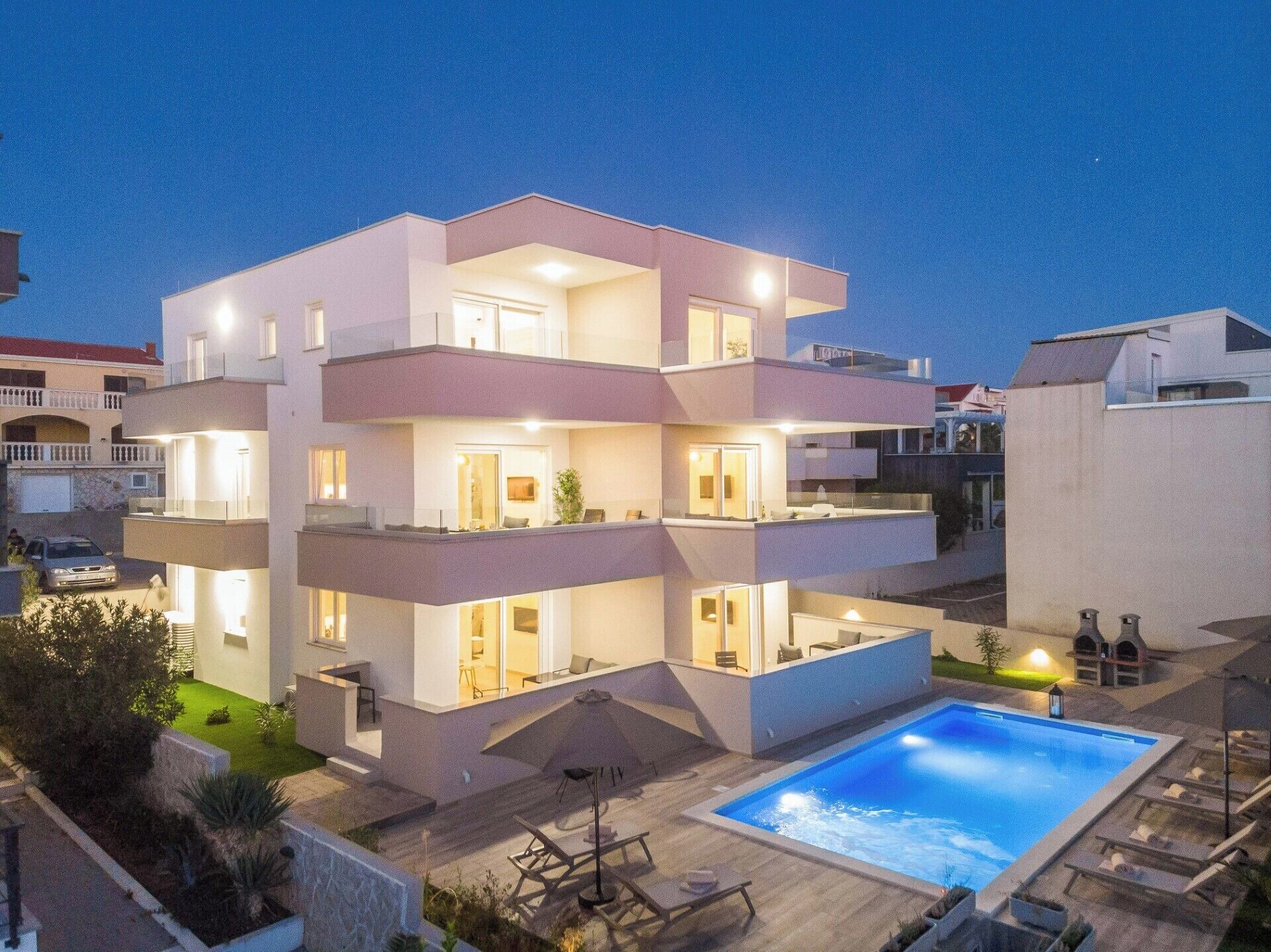 Façade de l’hébergement