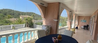 Magnificent villa with swimming pool in absolute calm-view of the Esterel massif-...