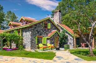 奢华独立别墅 | 埃及棉床单、高档床上用品、迷你吧（备有免费物品）、特色装修