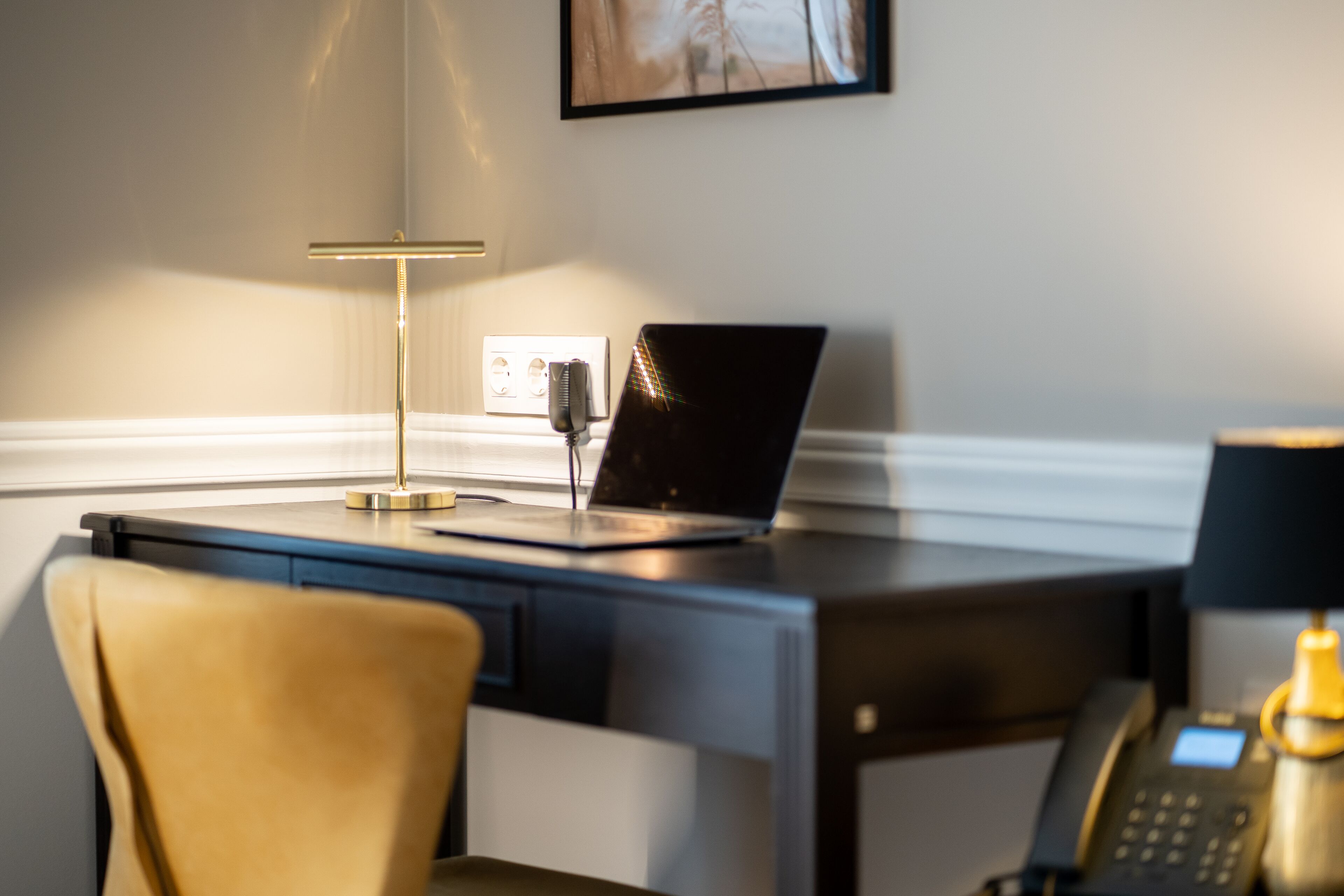 standard double room, ground floor | in-room safe, desk, soundproofing, iron/ironing board