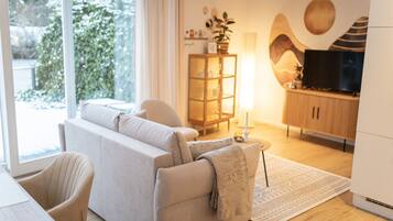 TV, books, stereo