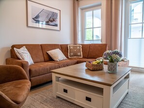 TV, fireplace, stereo - Erdgeschosswohnung Dünen-residenz 10 im Ostseebad Wustrow (Ostseebad Wustrow)