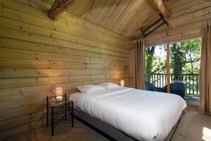 Panoramic Cabin | Egyptian cotton sheets, premium bedding, memory foam beds - Château de Razay (Céré-la-Ronde)
