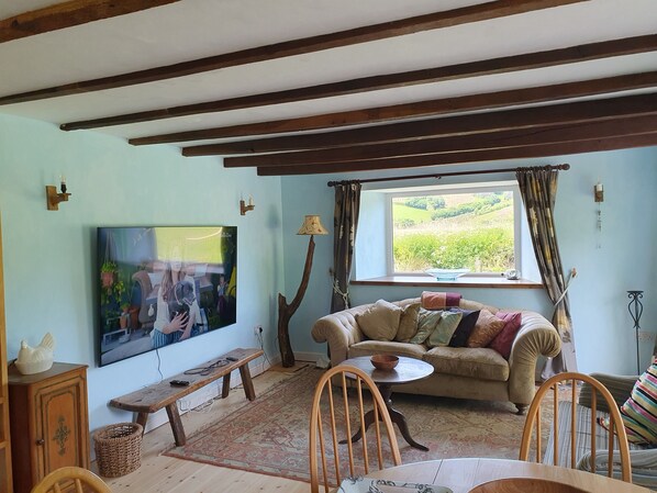 Smart TV, DVD player, foosball, table tennis