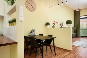 Deluxe Room | Private kitchen - Lumina stylish and spacious studio (Lodz)