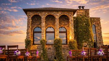 Espace banquet en plein air