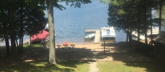 Kelly Lake Cabin with beautiful sand beach