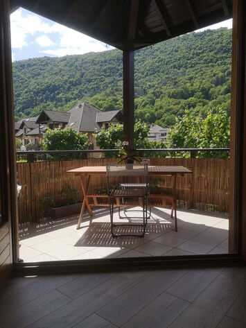 Le balcon depuis le salon