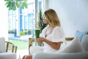 Sitteområde i lobbyen