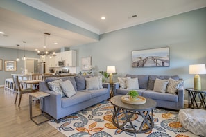 TV, fireplace, DVD player - Screened Porch, Outdoor Shower: Millville Villa (Millville)